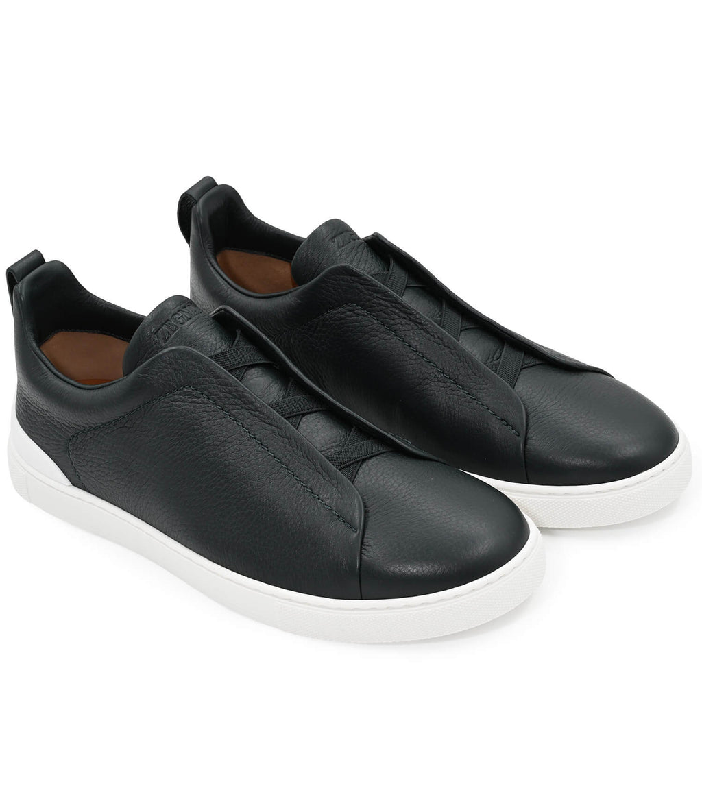 ZEGNA Triple Stitch Low Top Sneaker