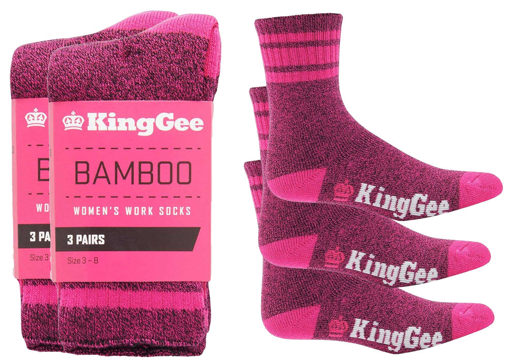 6 Pairs of King Gee Womens Bambo Work Socks