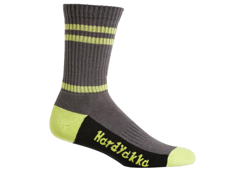 5 Pairs of Hard Yakka Cotton Rich Crew Sock (5 PACK) Multi Colours