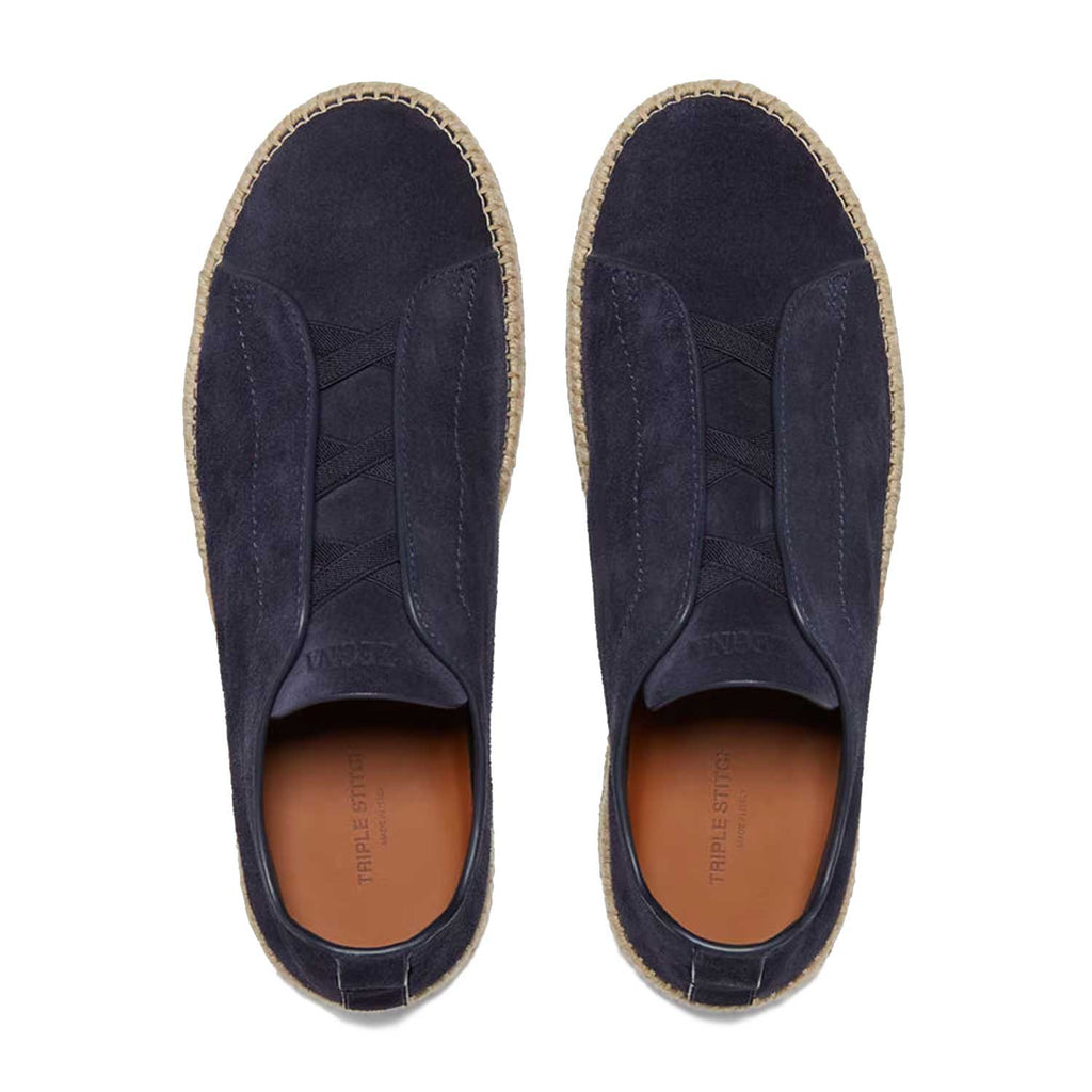 Suede Triple Stitch Espadrille