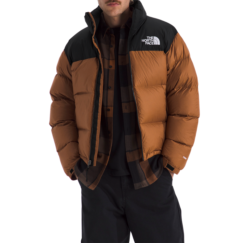 1996 Retro Nuptse Jacket 'Burnt Umber TNF Black'