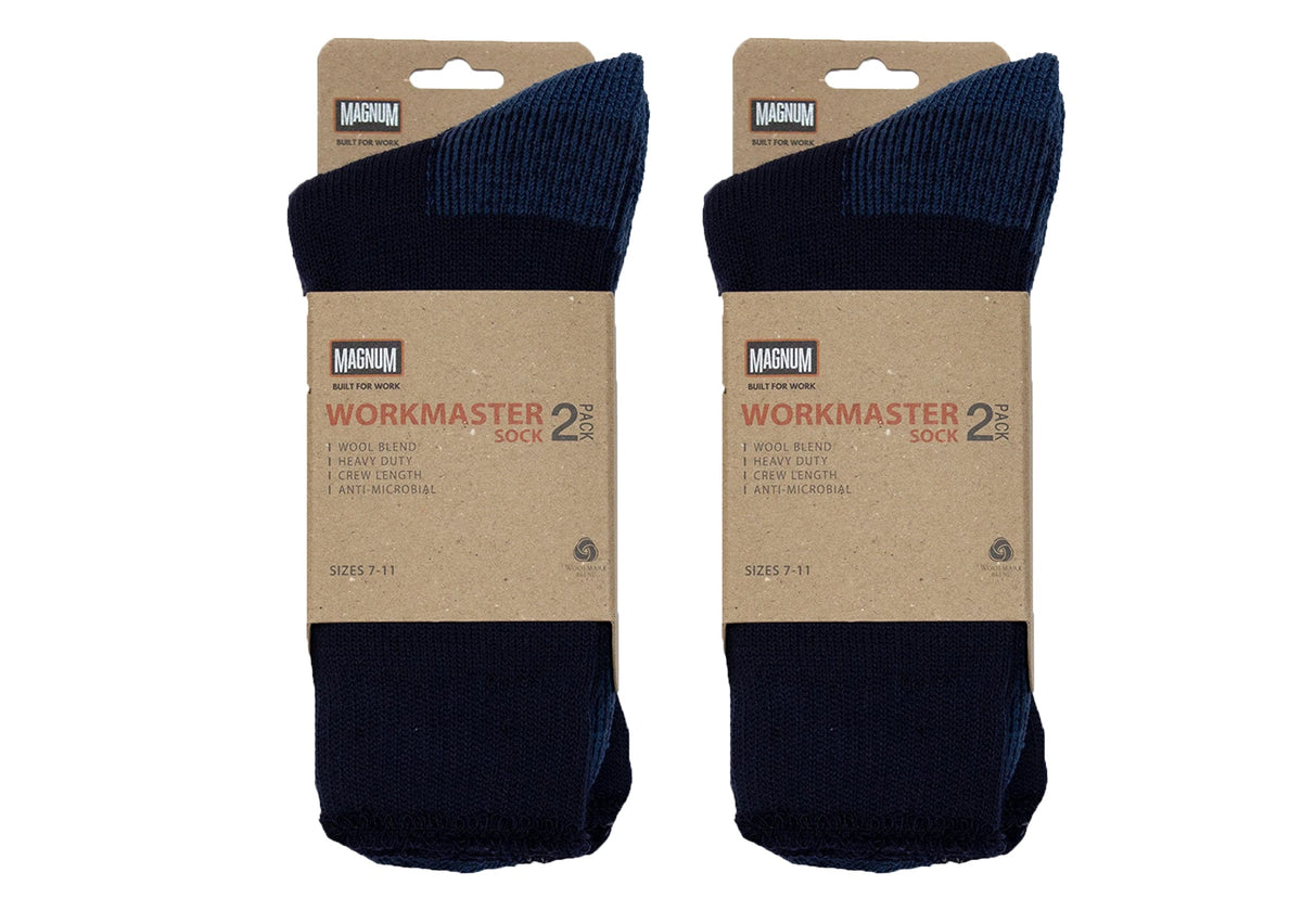 4 Pairs of Magnum Workmaster Wool Blend Mens Socks (4 Pack)