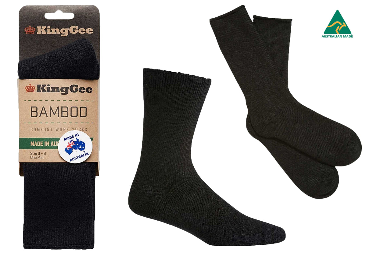 6 Pairs of KingGee Womens Bambo Work Socks Made In Australia