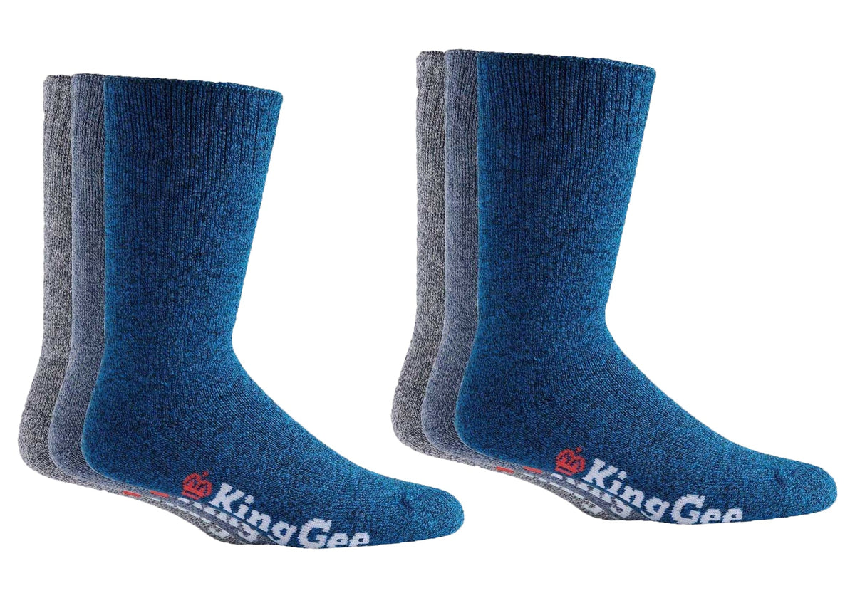 6 Pairs of KingGee Mens Bambo Work Socks