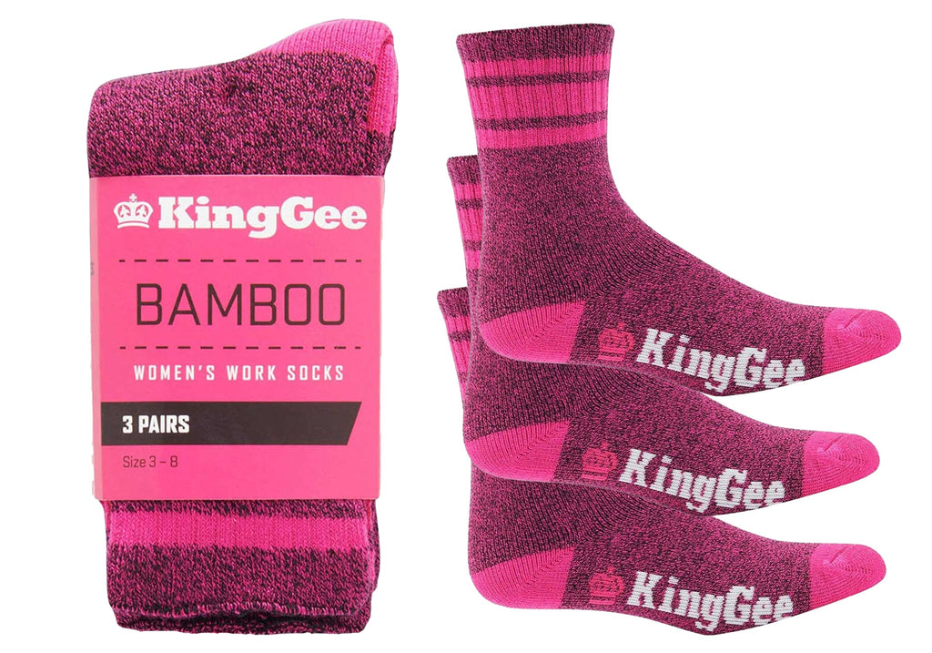 3 Pairs of King Gee Womens Bambo Work Socks