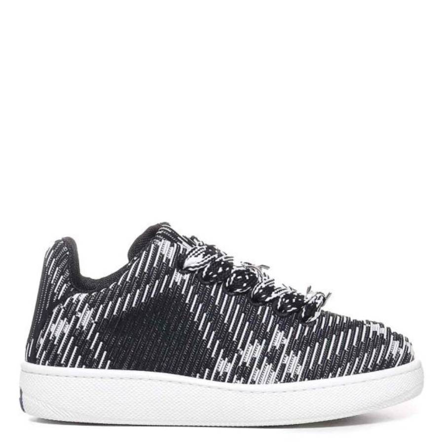 Burberry Check Knit Box Low-Top Sneakers